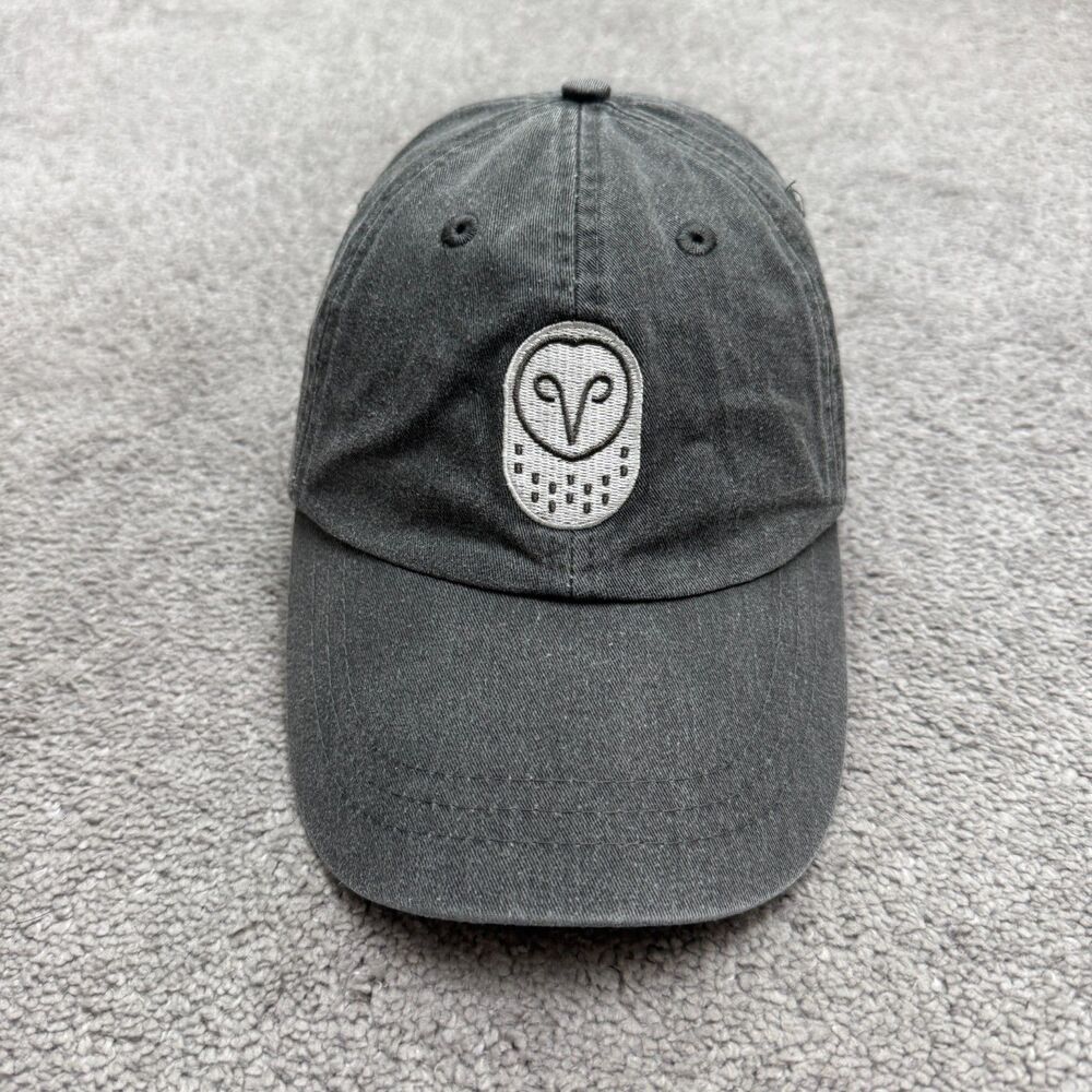 Samsara Tech Adams Owl Embroidered Logo Dat Hat Cap Washed Gray OSFA Cotton